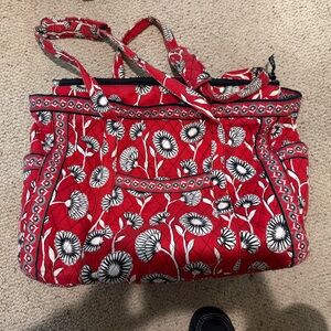 Vera Bradley Red Floral Women's Large Tote